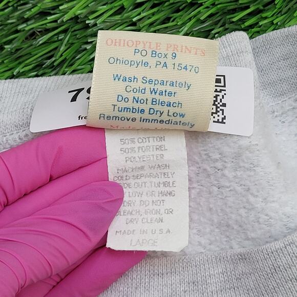 Vintage 80s Penn-State Sweatshirt Large 22x26 Nittany-Lions - Picture 7 of 14